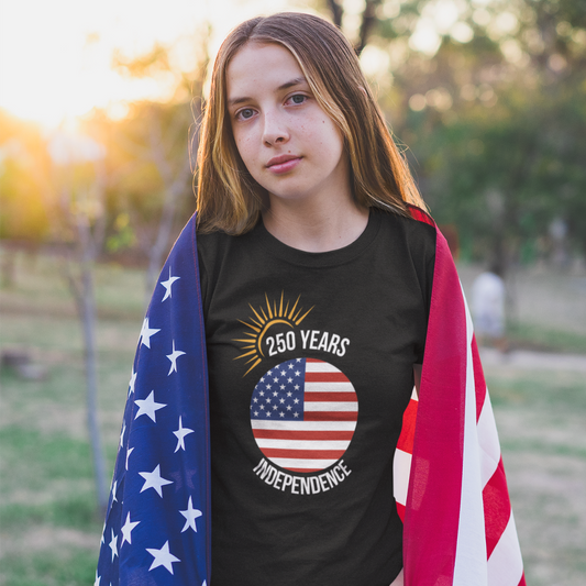 250 Years of Independence Organic T-Shirt -Black