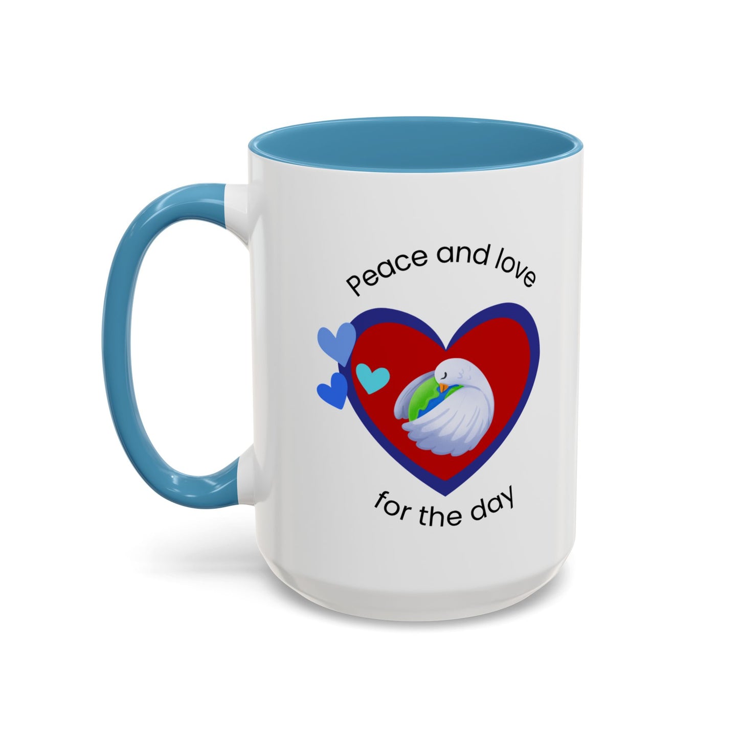 Peace and Love Coffee Mug