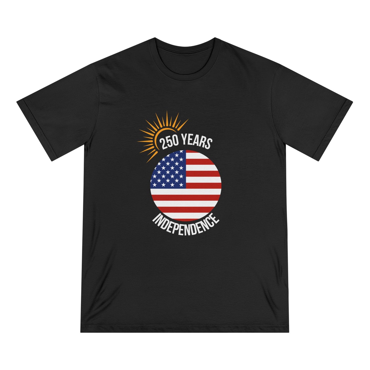 250 Years of Independence Organic T-Shirt -Black