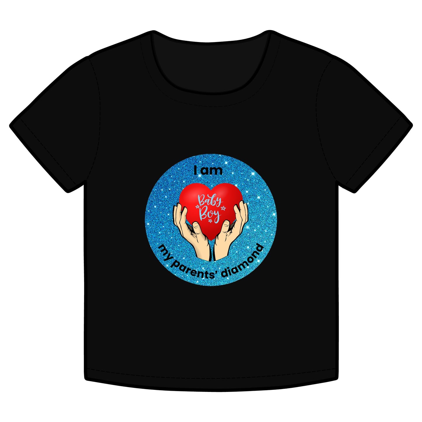 I am my parents' diamond Organic Baby Boy Tee