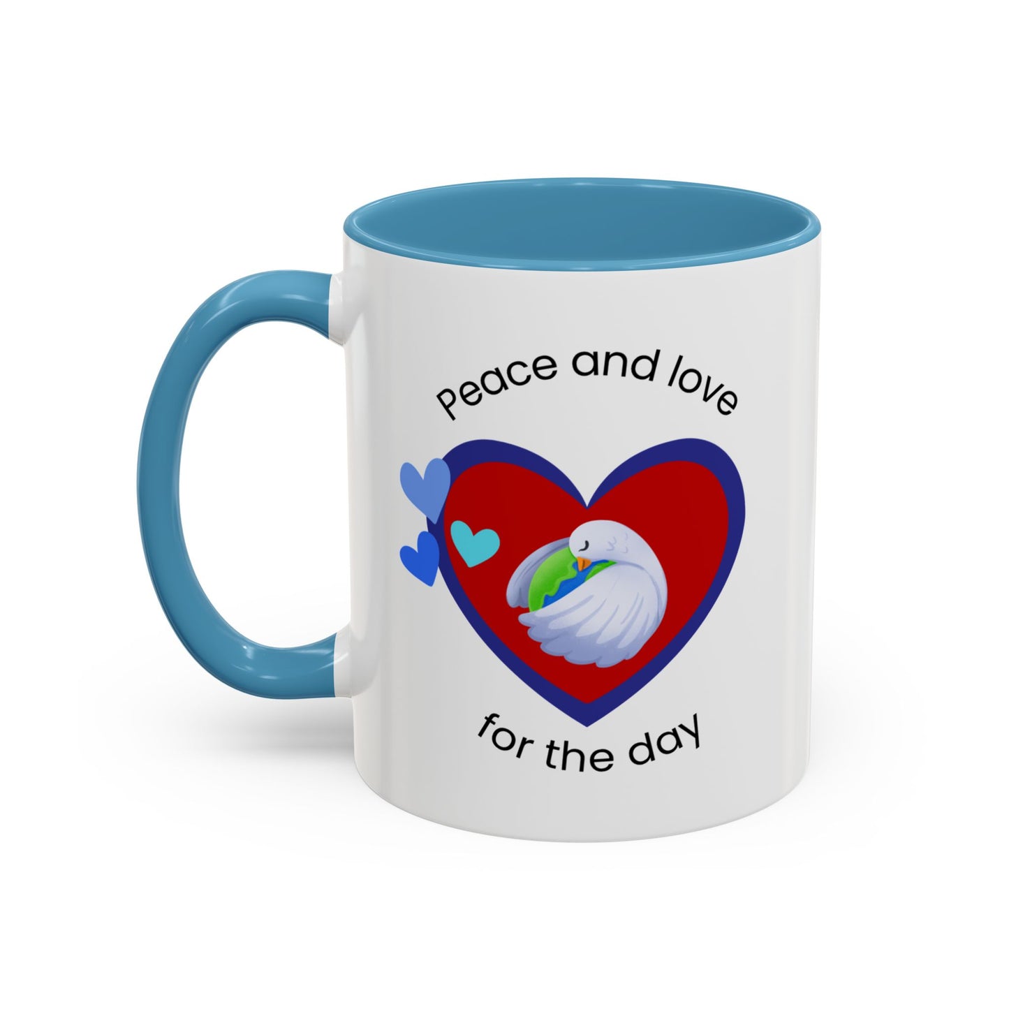 Peace and Love Coffee Mug