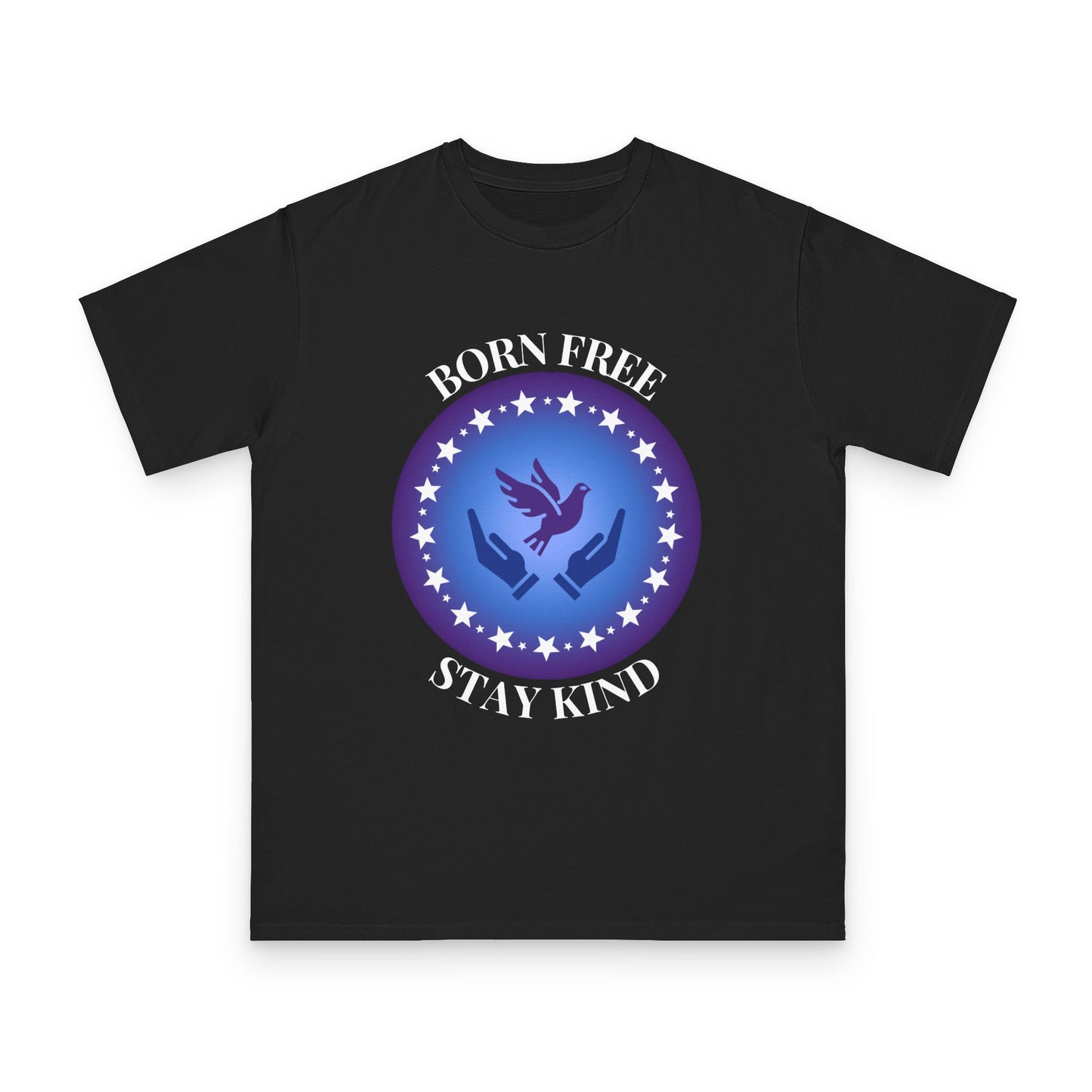 Born Free Stay Kind Black Organic T-Shirt