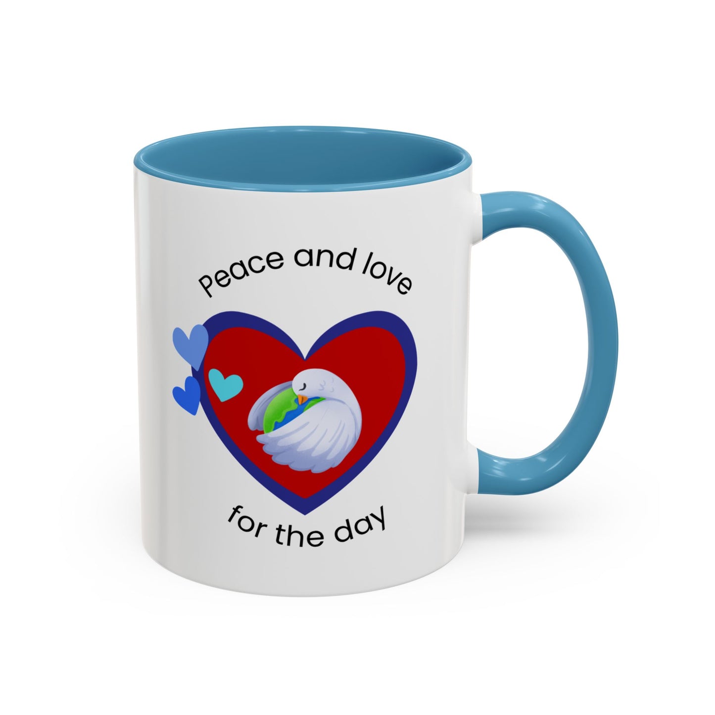 Peace and Love Coffee Mug