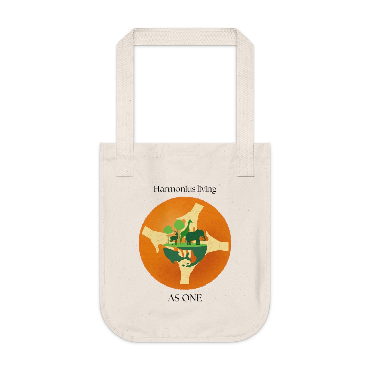 Harmonious Living as one ORGANIC Tote Bag