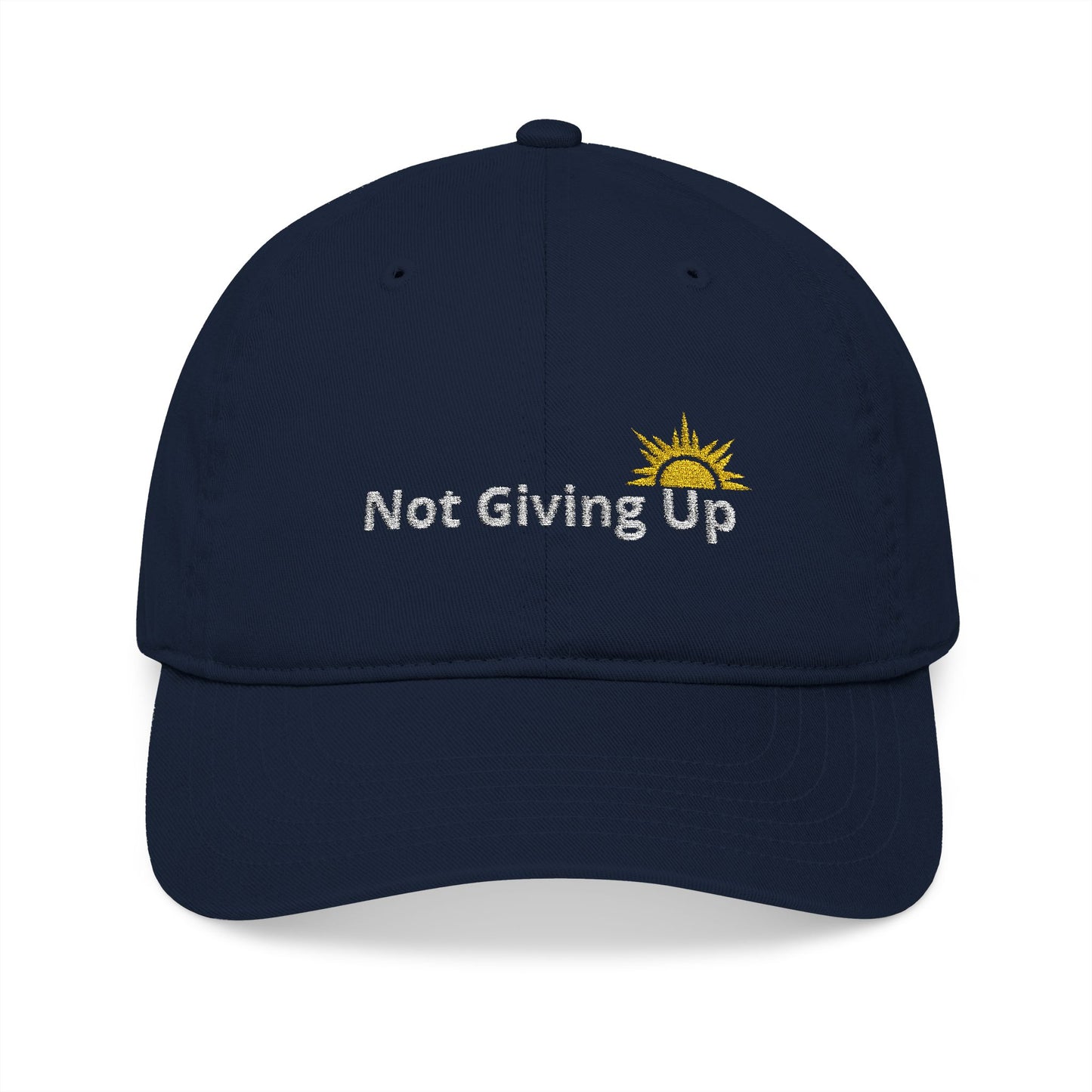Not Giving Up Organic Baseball Cap