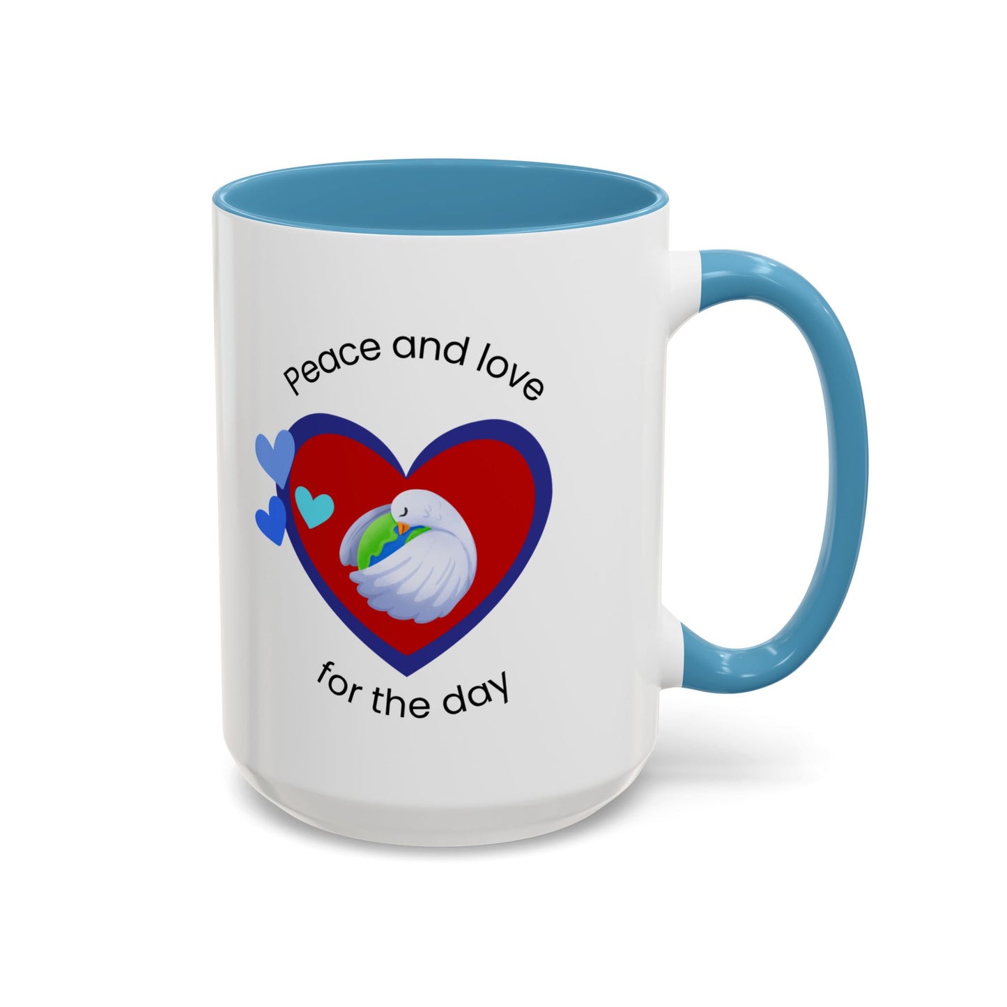 Peace and Love Coffee Mug