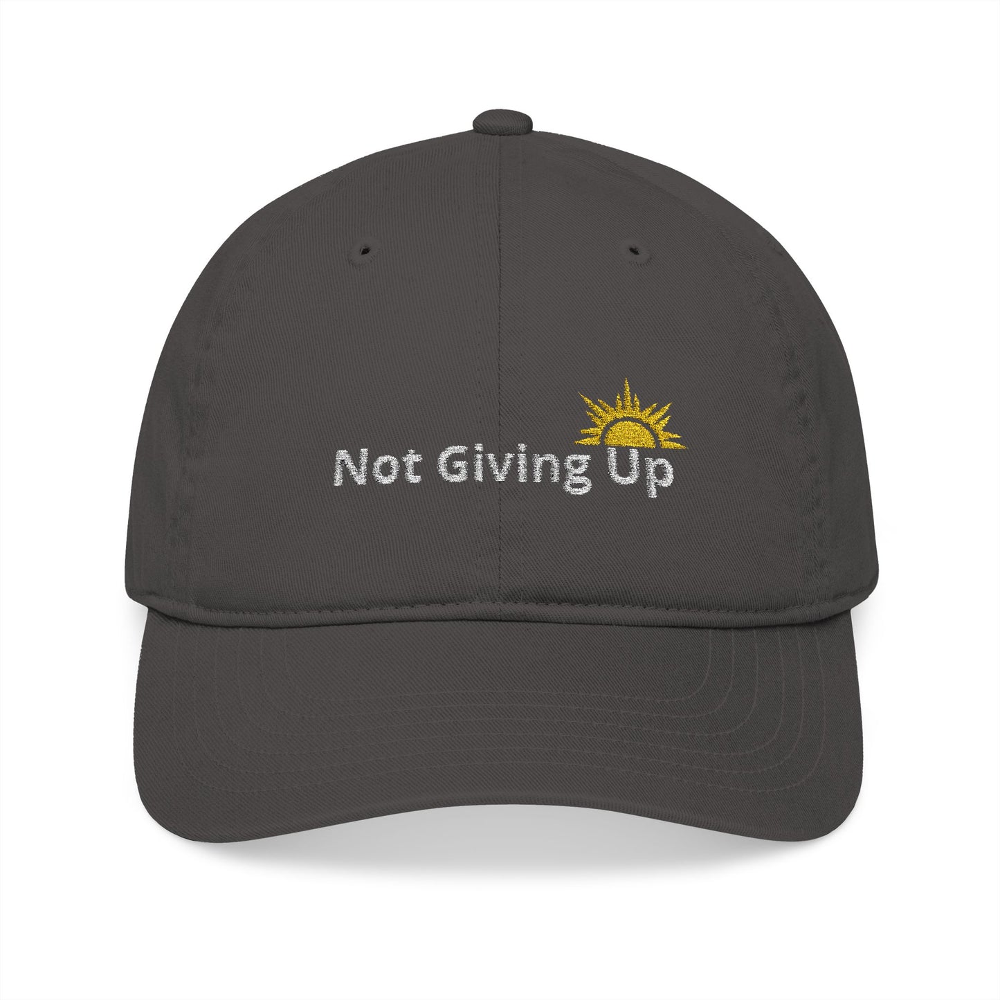 Not Giving Up Organic Baseball Cap