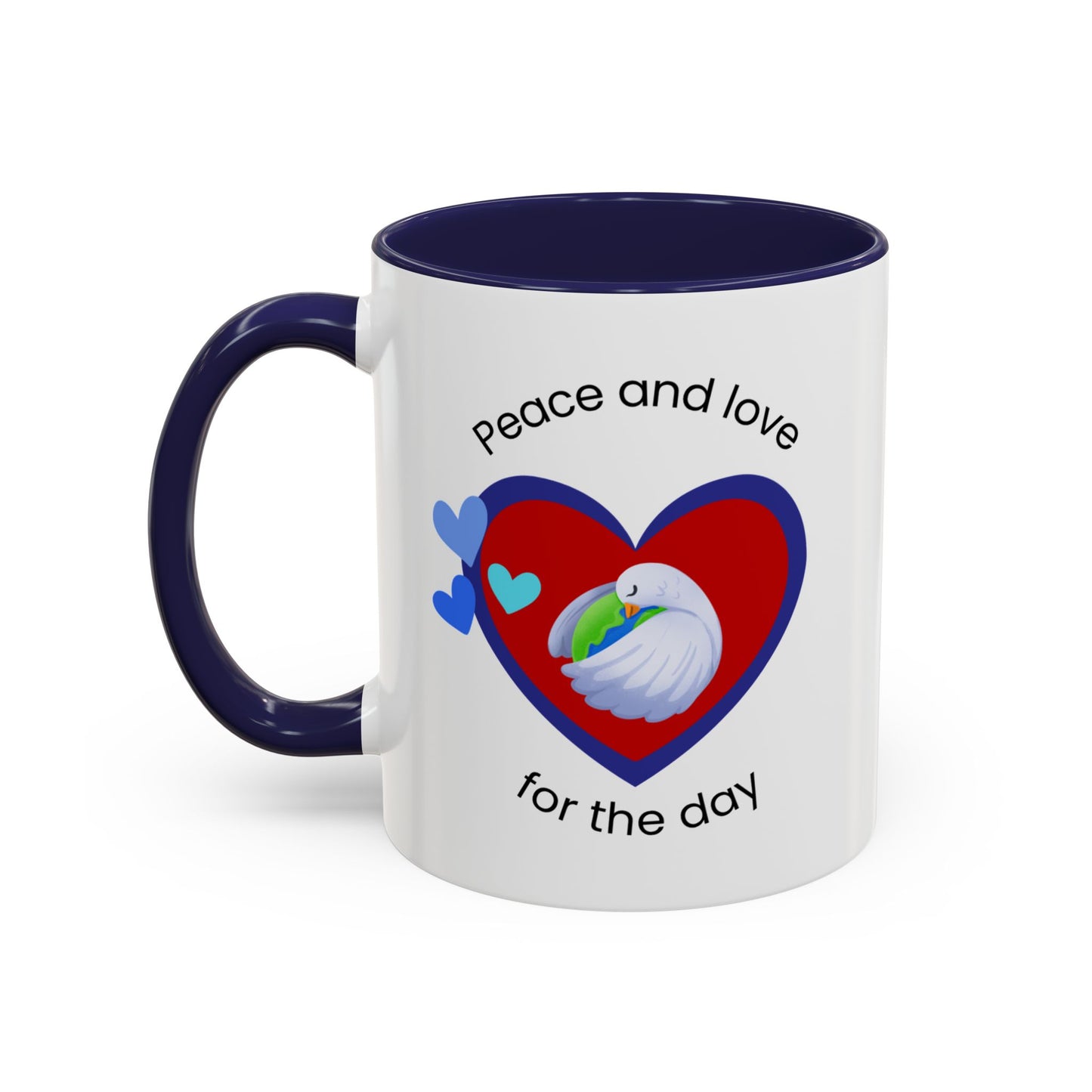 Peace and Love Coffee Mug