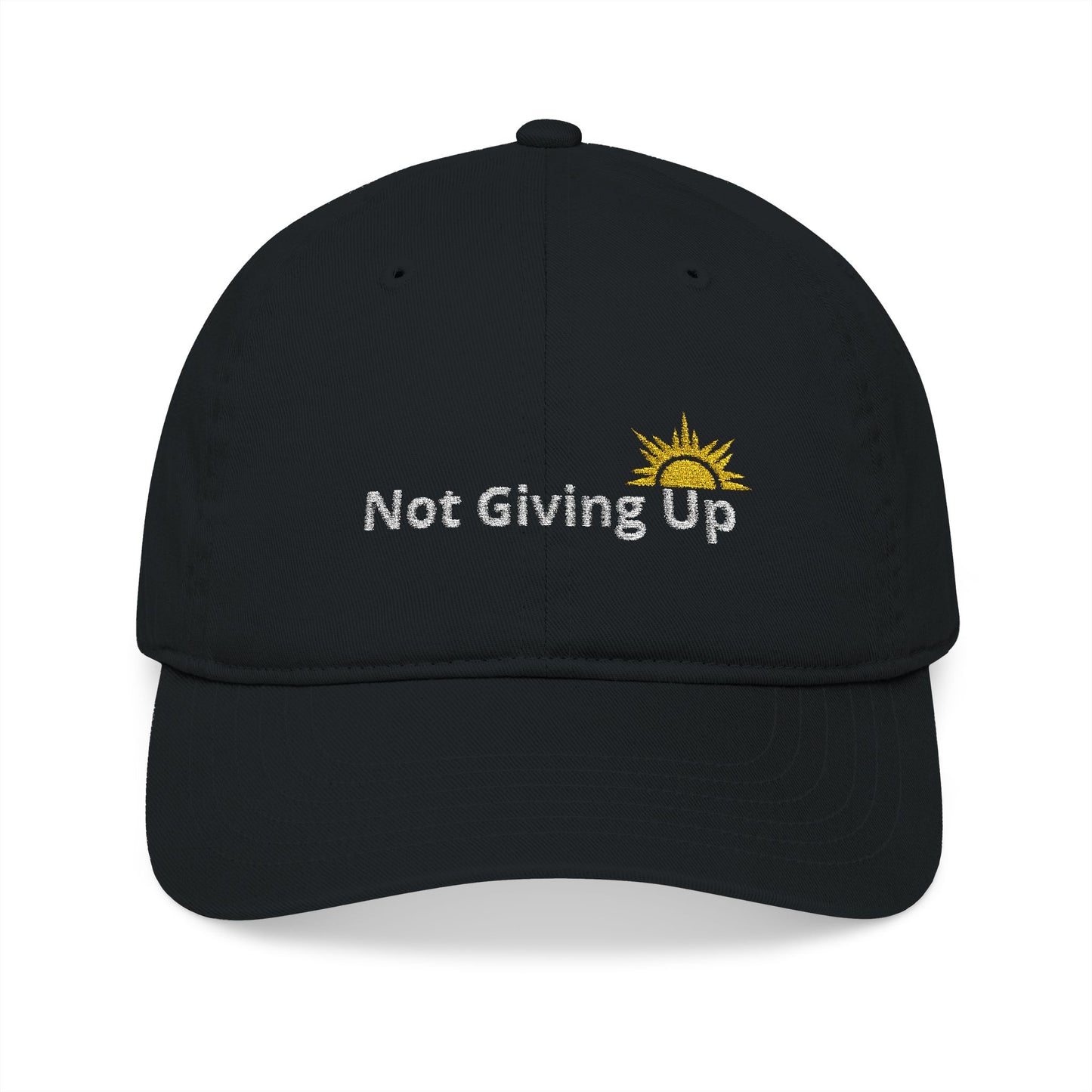Not Giving Up Organic Baseball Cap
