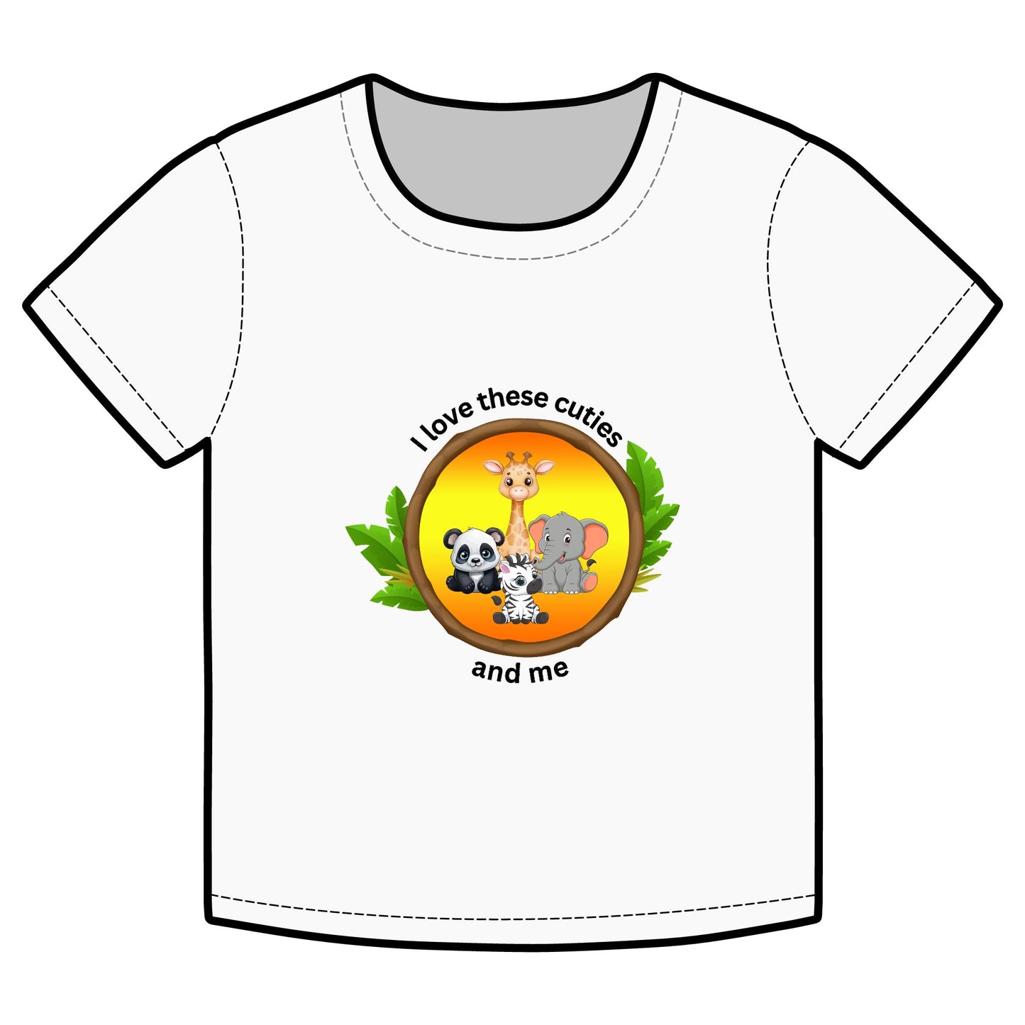 I Love These Cuties & Me Organic Baby Tee