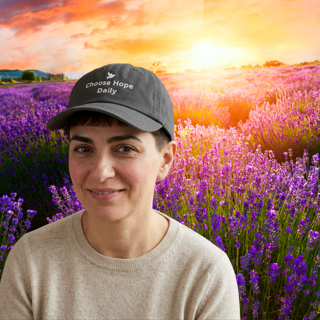 Baseball Cap - "Choose Hope Daily" Embroidered Organic Cotton