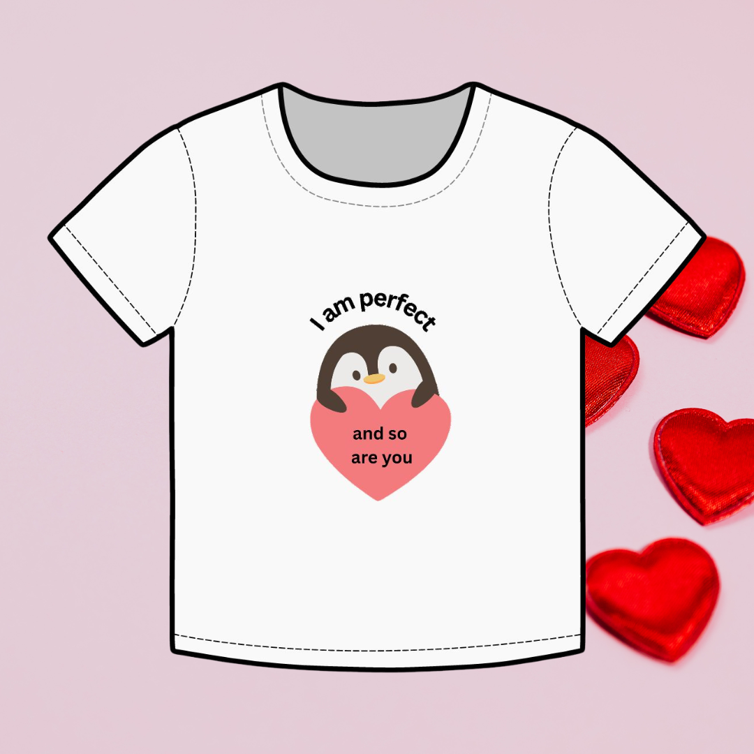I am perfect and so are you Organic baby tee