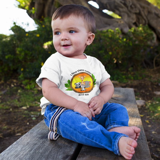 I Love These Cuties & Me Organic Baby Tee