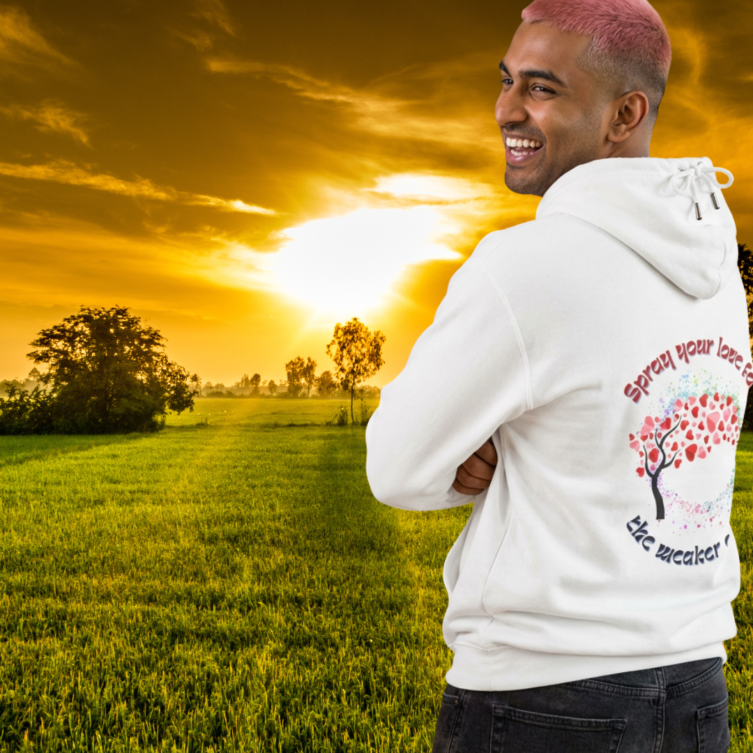 Spray your love for the weaker ones ECO Hoodie