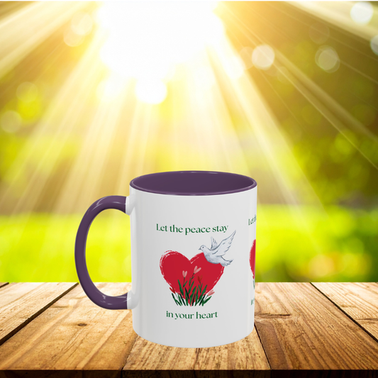 Let the peace stay in your heart Mug