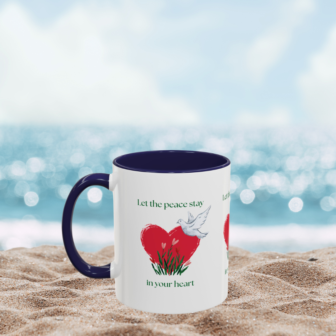 Let the peace stay in your heart Mug
