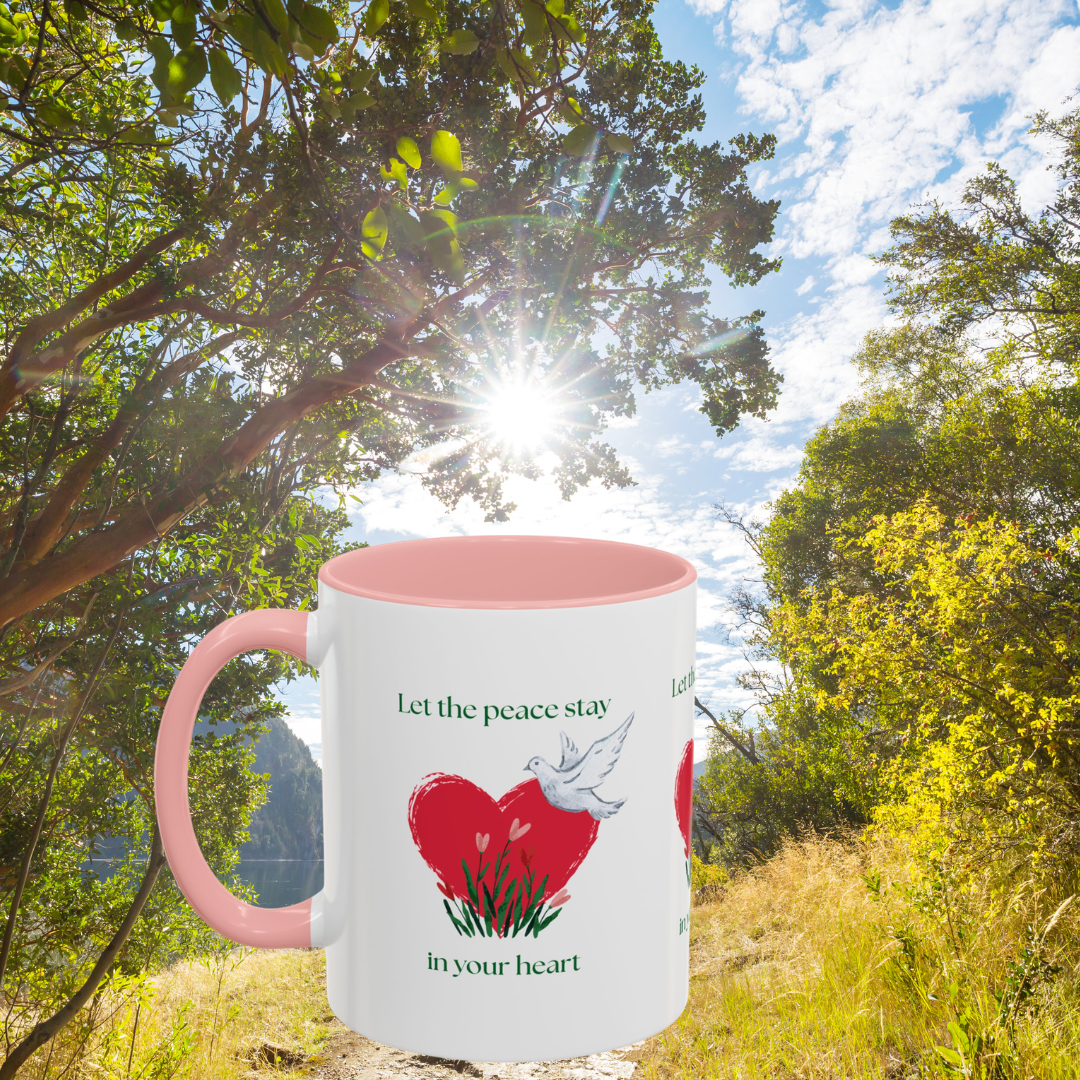 Let the peace stay in your heart Mug