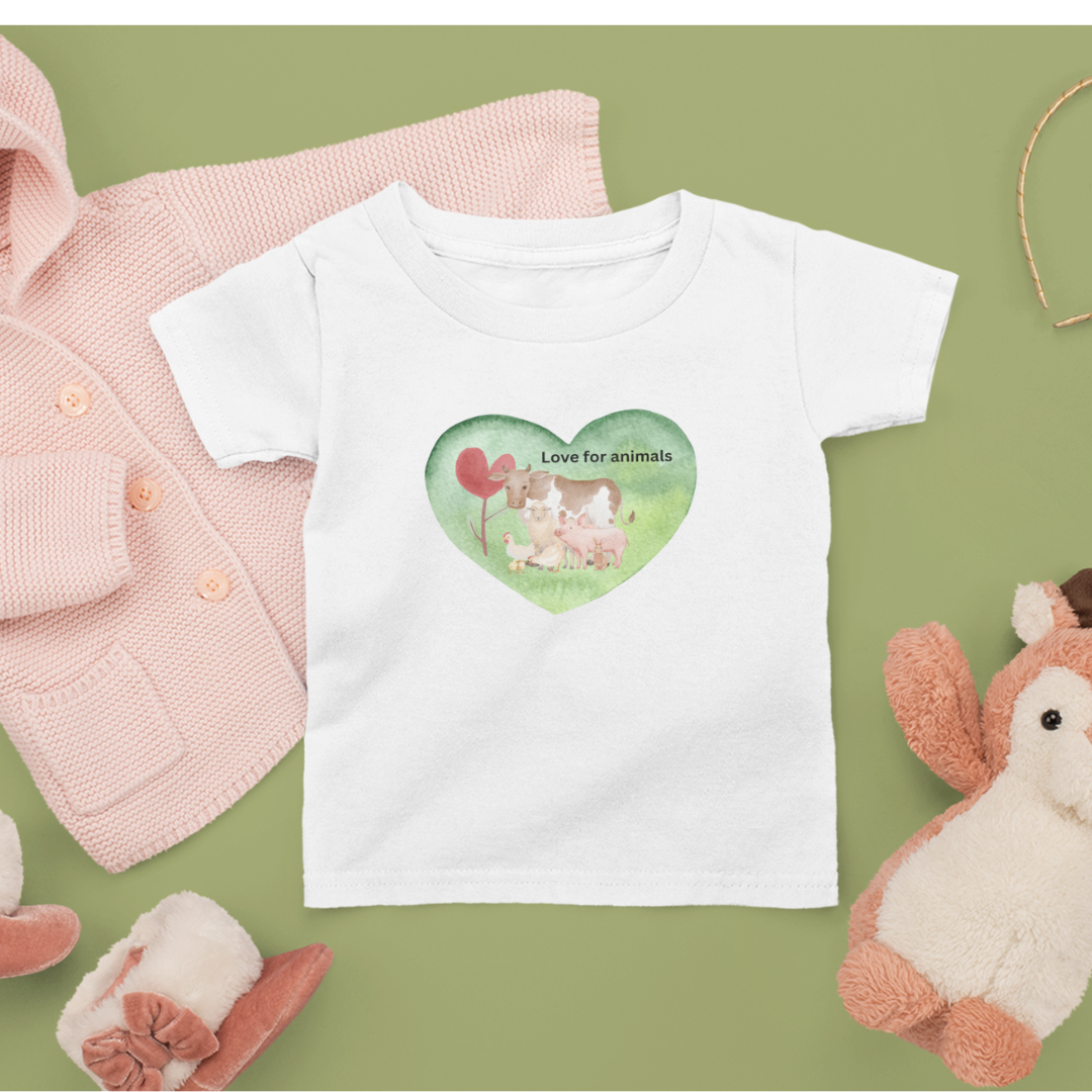 Love for Animals Organic Baby Tee