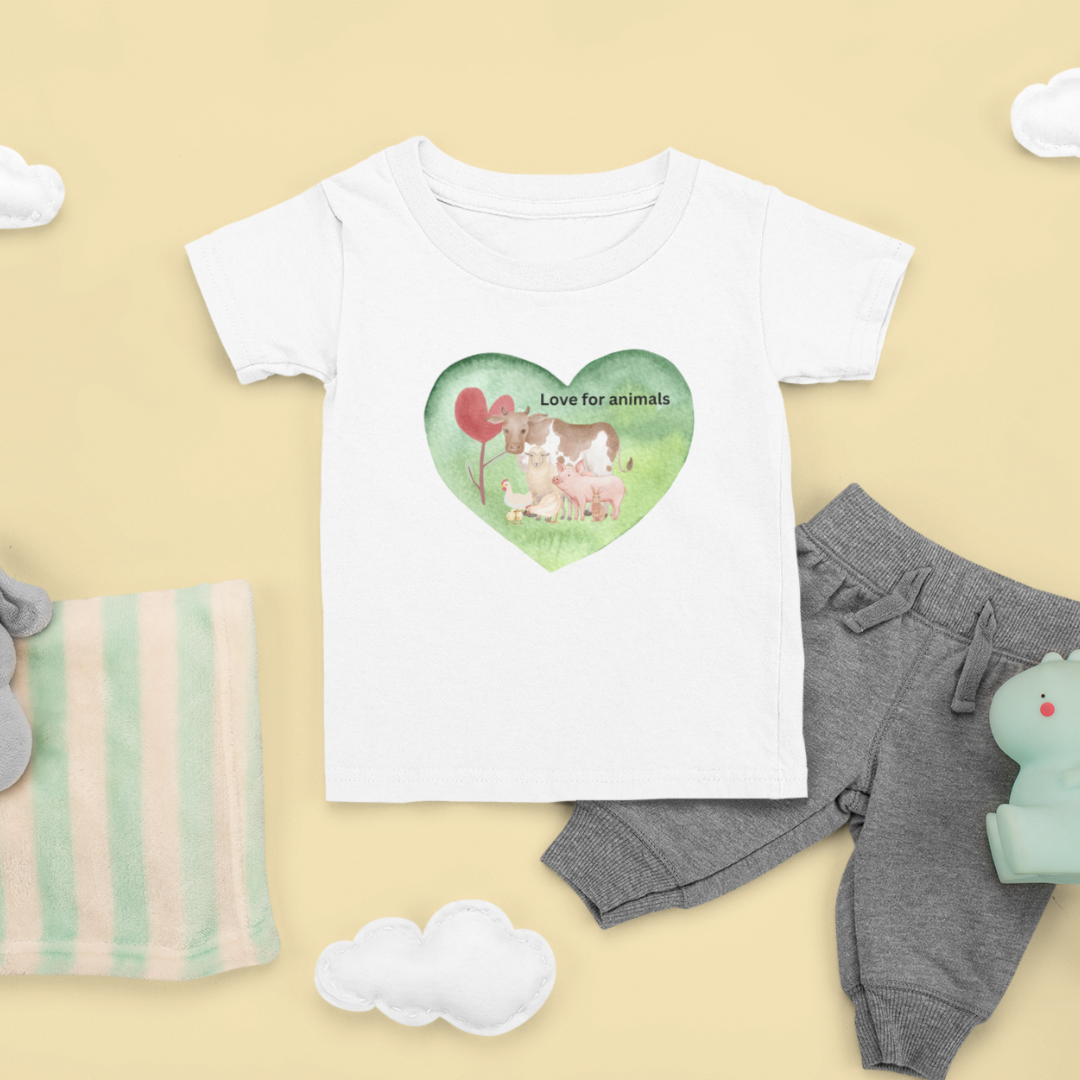 Love for Animals Organic Baby Tee