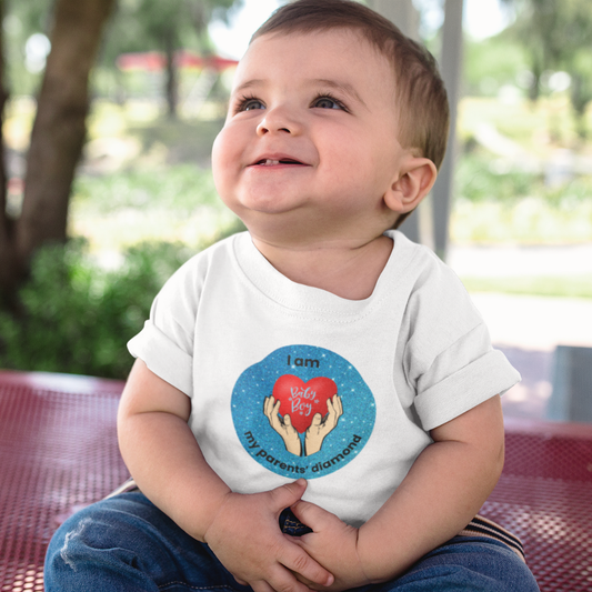 I am my parents' diamond Organic Baby Boy Tee
