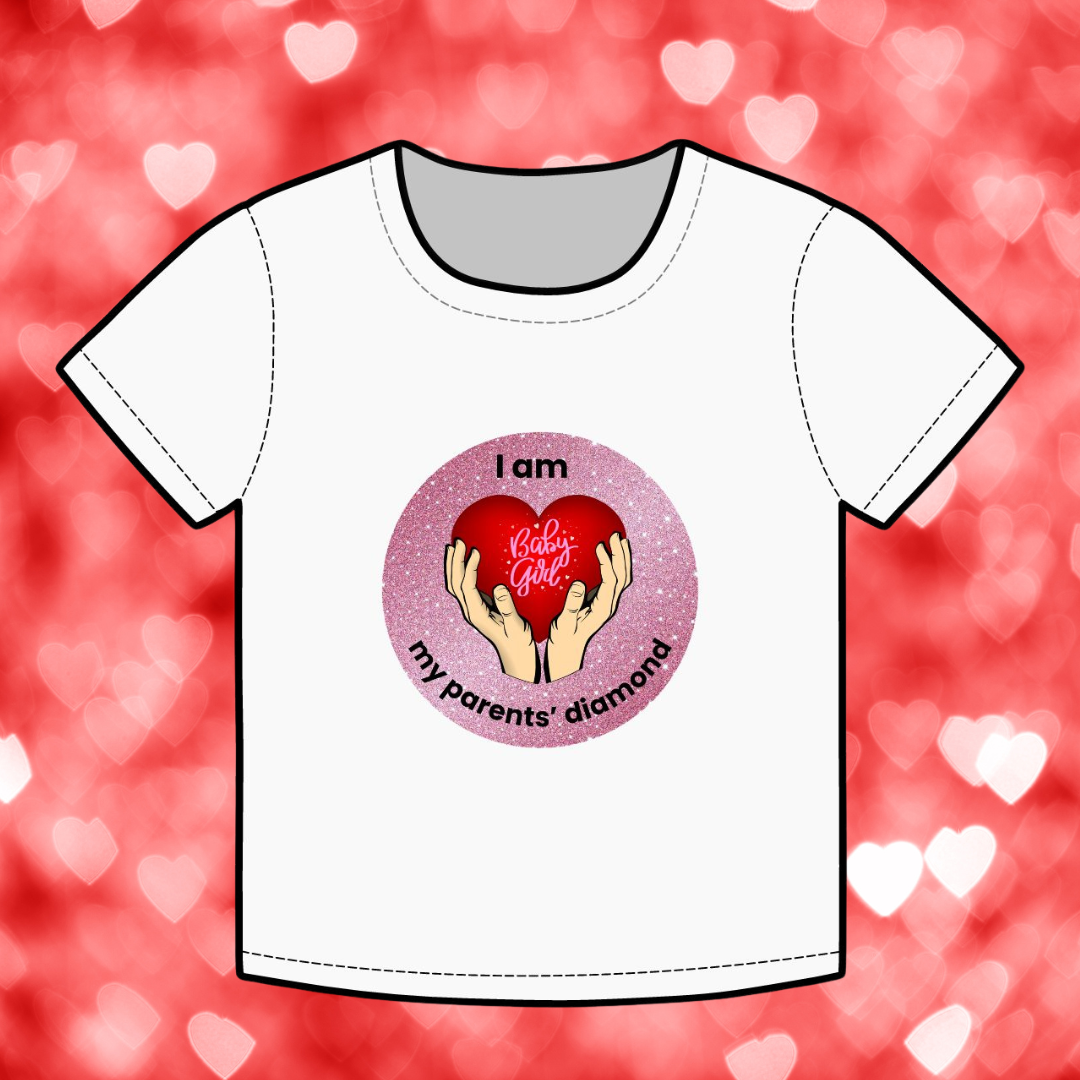 I am my parents' diamond Organic Baby Girl Tee