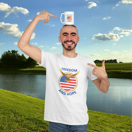 Freedom and Hope Ceramic Mug - 15 oz