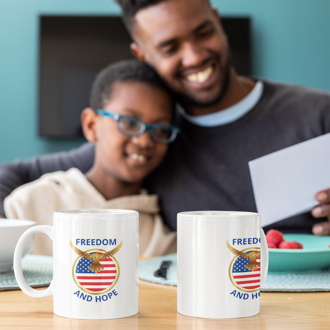 Freedom and Hope Ceramic Mug - 11 oz