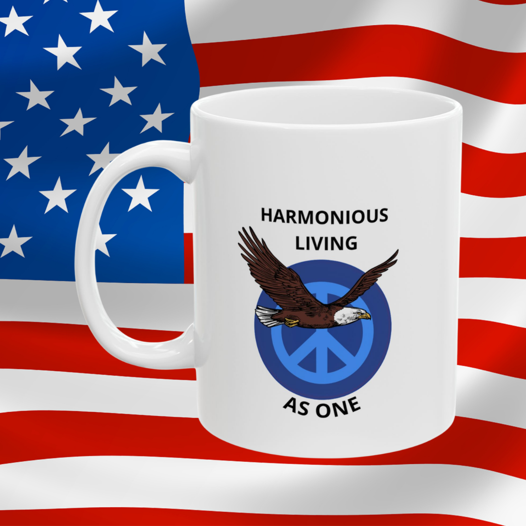 Harmonious Living As One Ceramic Mug - 11 oz