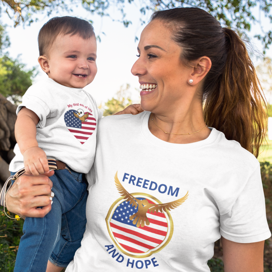 Freedom and Hope Organic T-Shirt - White