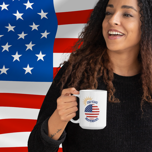 250 Years of Independence Ceramic Mug - 15 oz