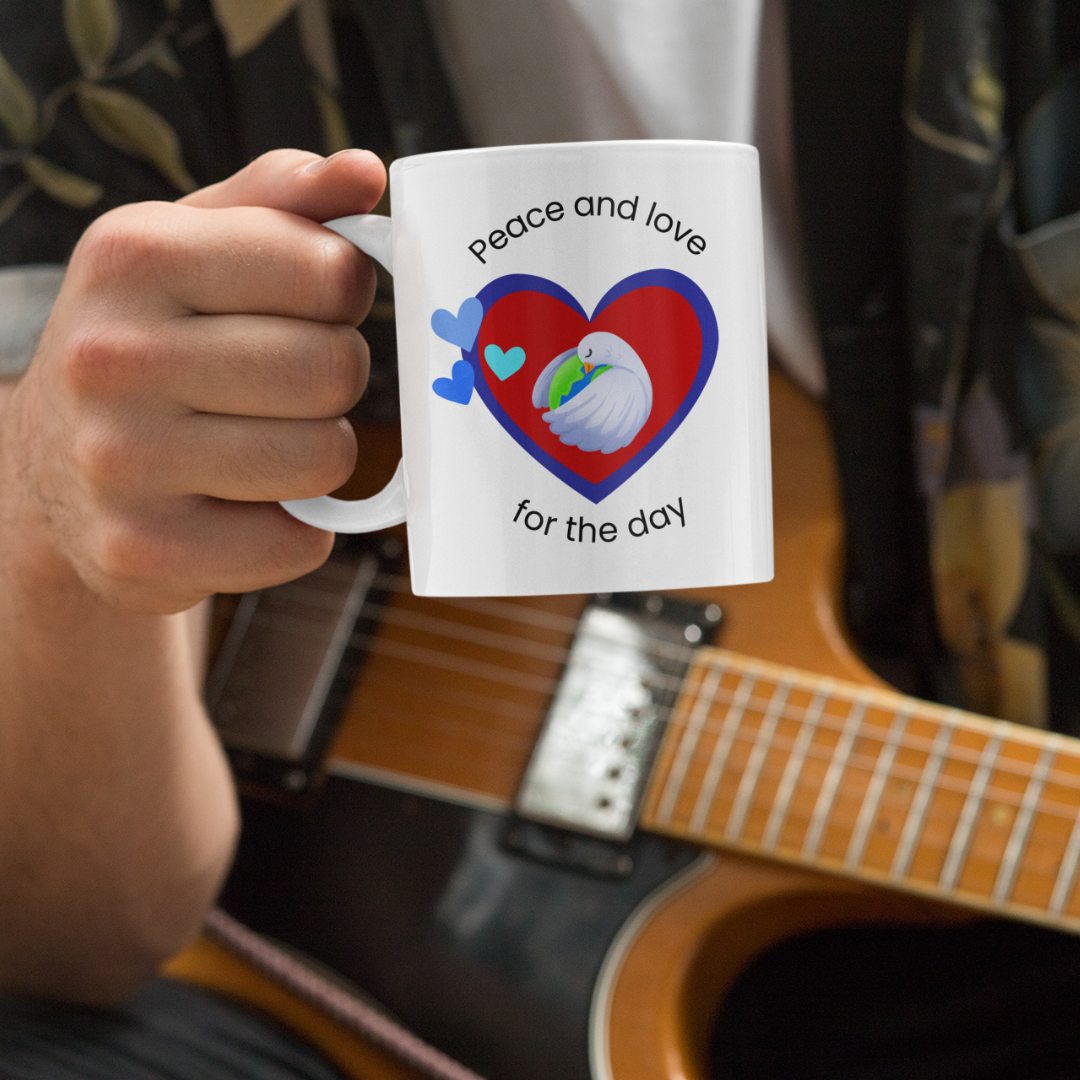 Peace and love for the day Mug