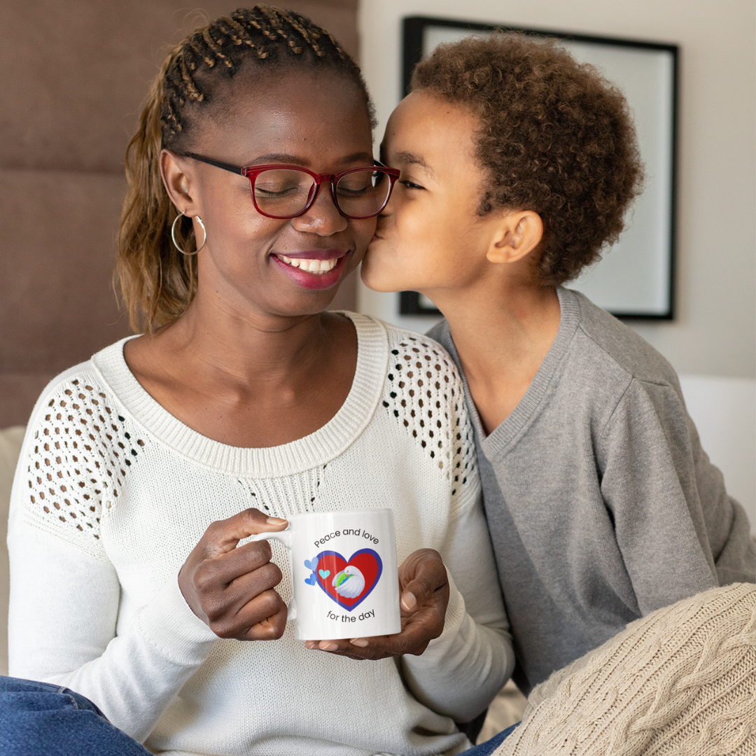 Peace and love for the day Mug