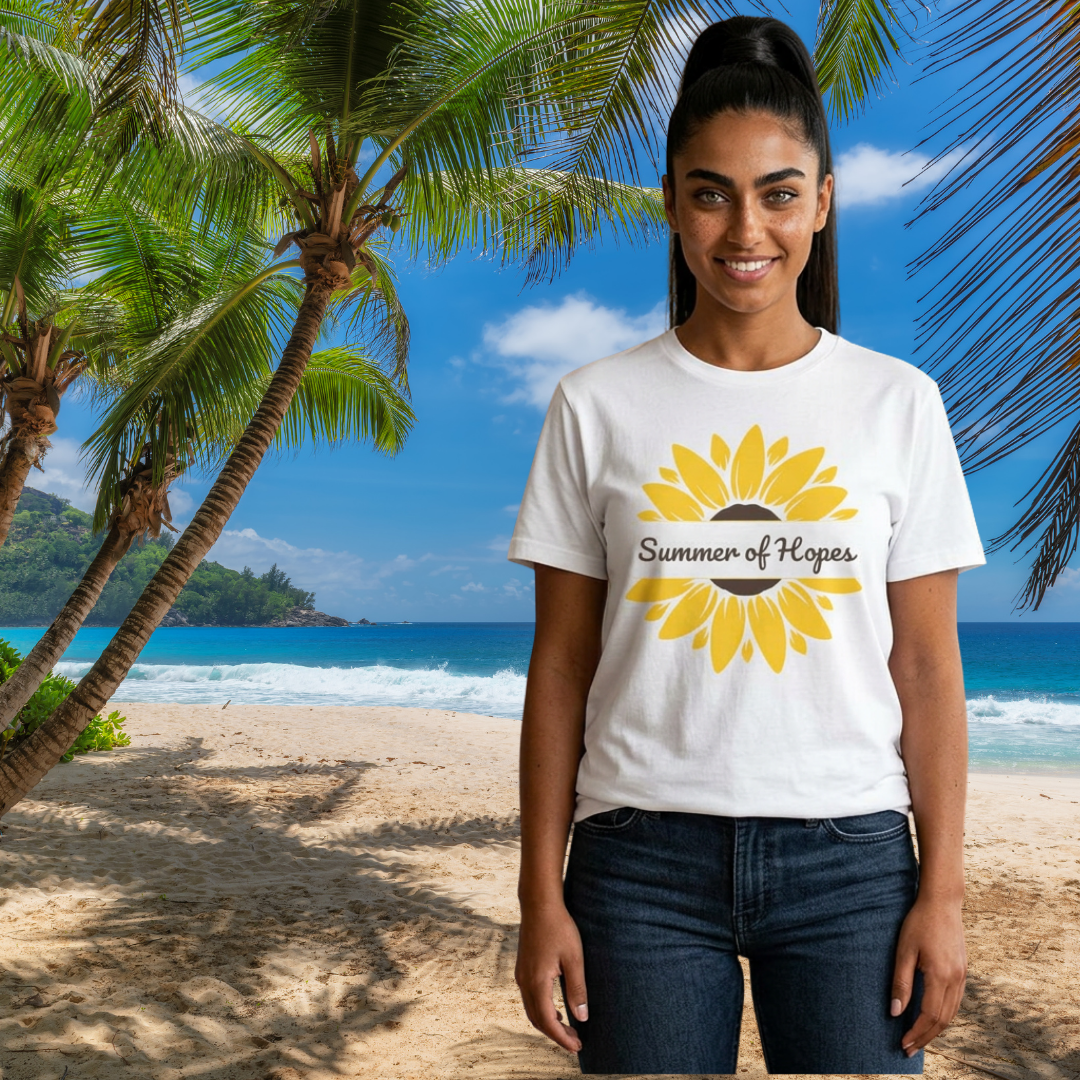 Summer of Hopes Sunflower Organic T-Shirt