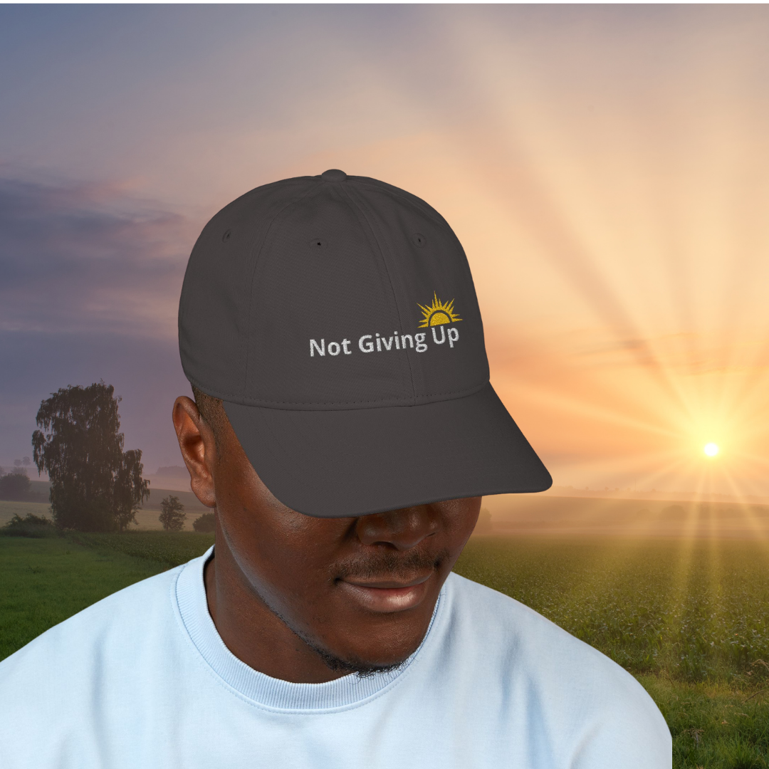 Not Giving Up Organic Baseball Cap