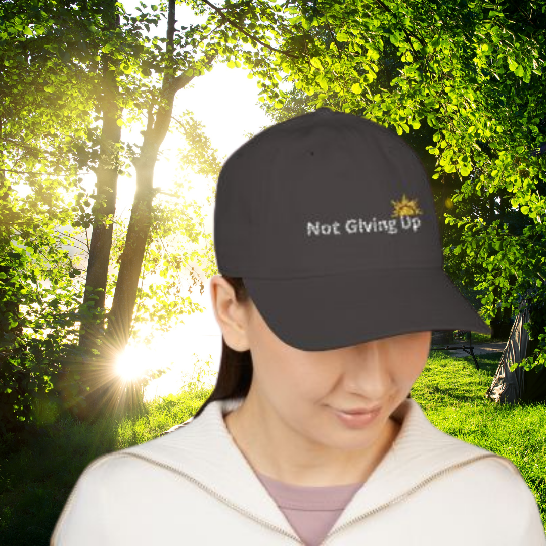 Not Giving Up Organic Baseball Cap