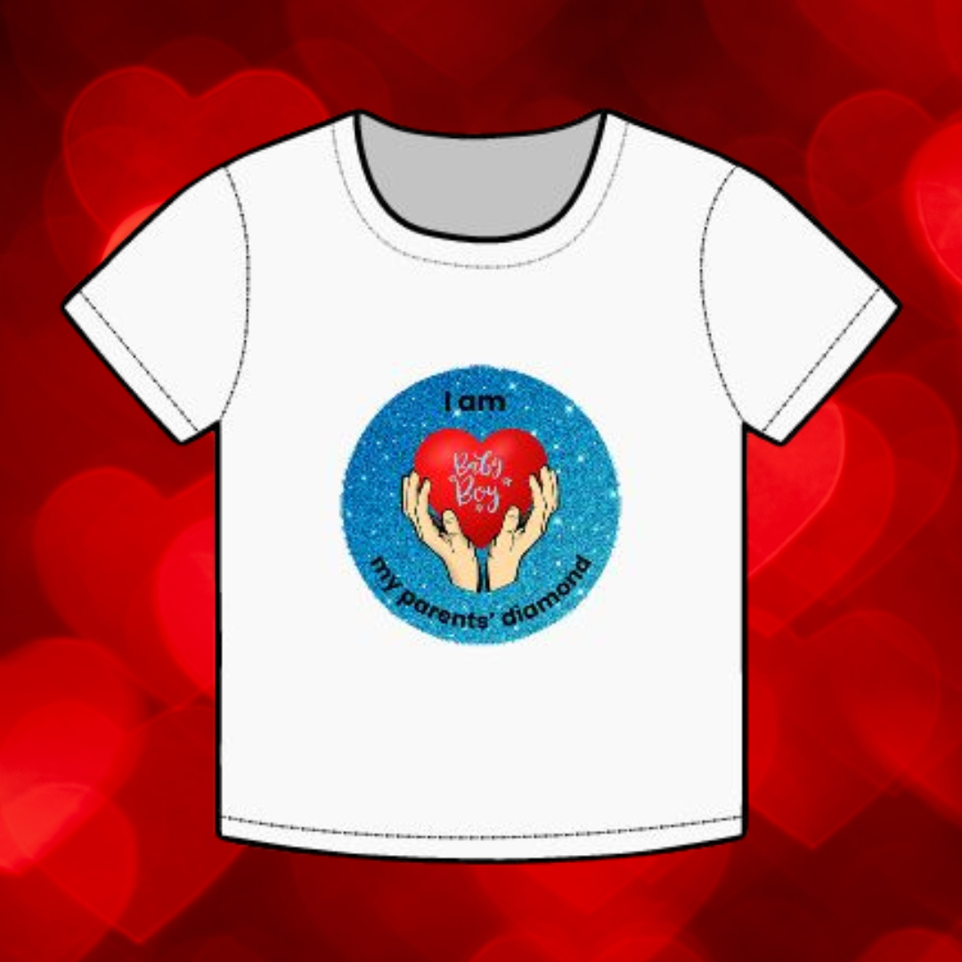 I am my parents' diamond Organic Baby Boy Tee