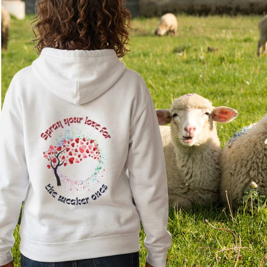 Spray your love for the weaker ones ECO Hoodie