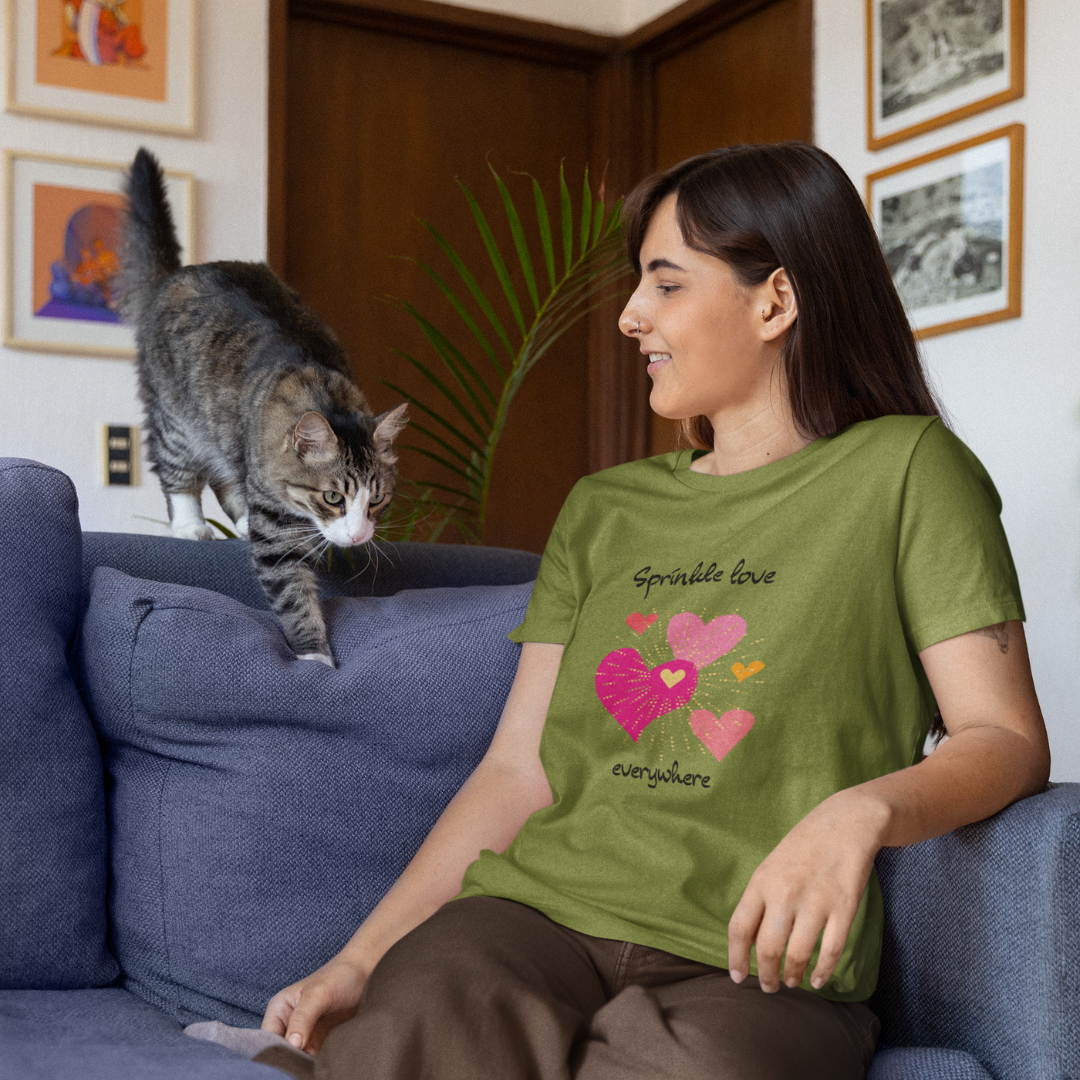 Sprinkle love everywhere ORGANIC T-shirt