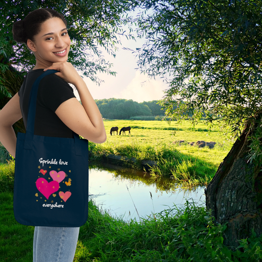 Sprinkle love everywhere ORGANIC Tote Bag