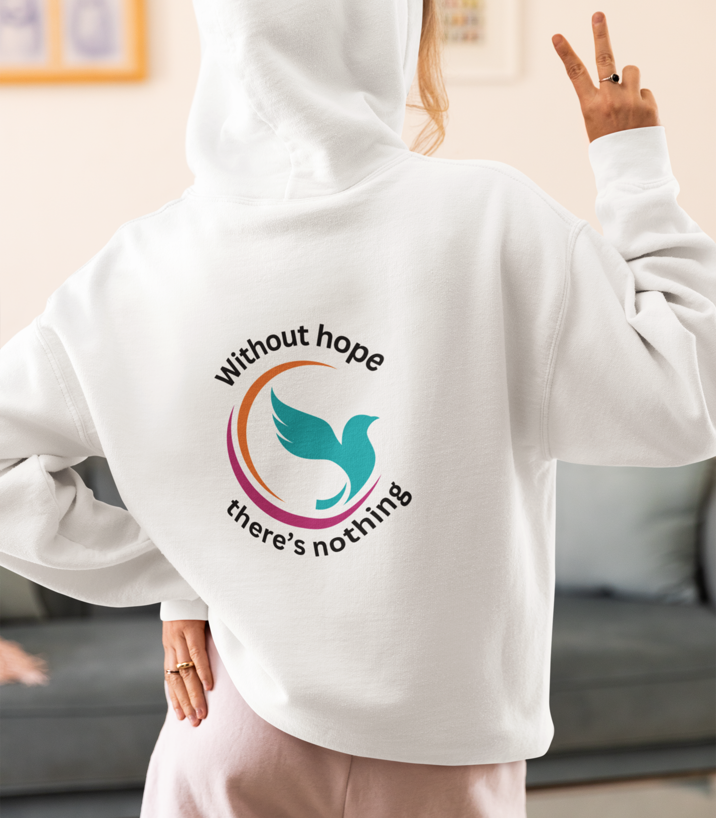 Without hope there's nothing ECO hoodie