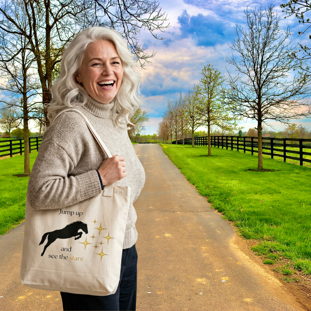 Jump up and see the stars Organic Tote bag